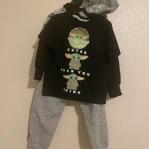 Star Wars Black and Gray Kids Matching Set